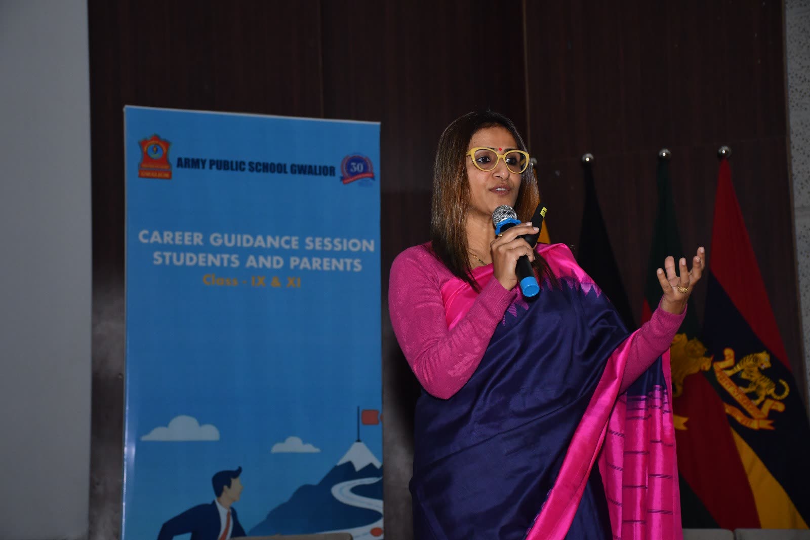 Career mentoring session with students